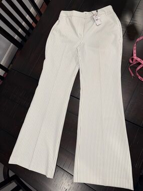 10R EDITOR FLARE TROUSER
EXPRESS White Pinstripe Wide-Leg Pants